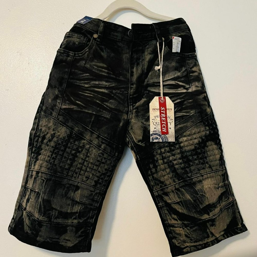SHORTS DEPORTIVO DE JOVEN DE COLOR BLACK A LA MODA TEJIDO STRETCH SIZE 14